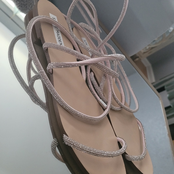 Rhinestone lace up sandals - Picture 4 of 4